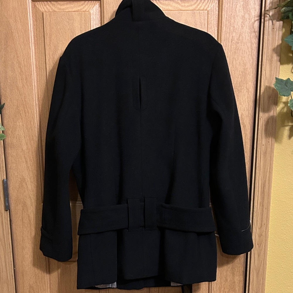 Roca Wear Women's Black Mid Length Jacket, Xl, Wool, Polyester Blend. View 3